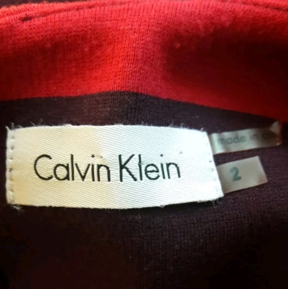 🌟SOLD🌟Calvin Klein Striped Sheath Dress Womens - Picture 7 of 8